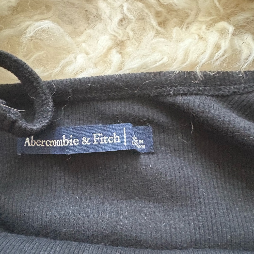 Abercrombie & Fitch Black Spaghetti Strap Scoop Back Bodysuit - Picture 3 of 5